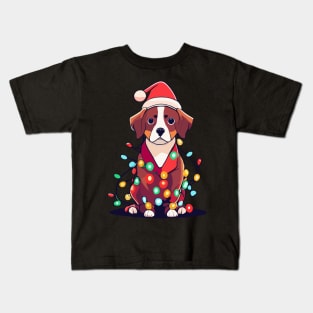 Christmas Tree Dog Kids T-Shirt